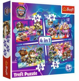 Пазли 4 в 1 Герої рятівники Щенячий патруль Trefl 34621
