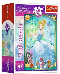 Пазли 54 елемента Міні Чарівні принцеси Дісней принцеси Trefl 19717