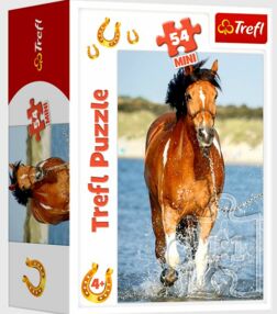 Пазли 54 елементів Міні На озері Гарні коники Trefl 19724