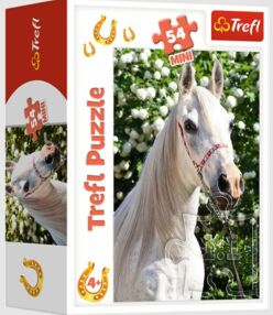Пазли 54 елементів Міні Білий коник гарні коники Trefl 19726