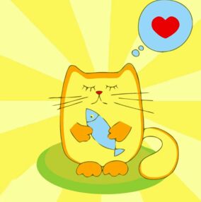 Розпис по номерах 20х20 HH7039 Котик і його ласощі "Strateg"