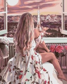 Розпис по номерах 40х50 SY6509 Розкішний вид на кольоровому фоні "Strateg"