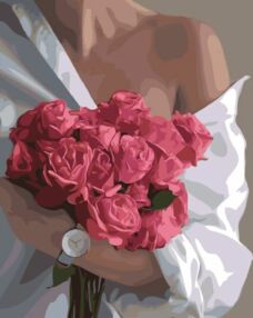 Розпис по номерах 40х50 SY6514 Найкращий ранок на кольоровому фоні "Strateg"