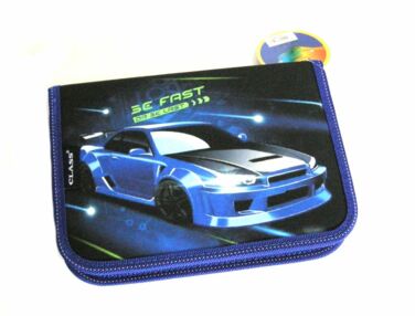 Пенал CLASS 1 віділення на блискавці Fast Car 24007С Пенал CLASS 1 віділення на блискавці Fast Car 24007С