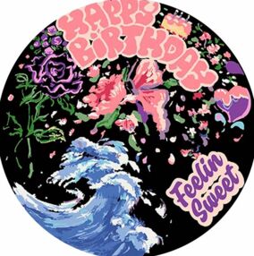 Розпис по номерах на вінілі 30х30 GP-19 Святкове море квітів "Strateg"