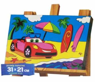 Розпис по номерах 31х21 CBN-02-06 Coloring by numbers розмальовка за номерами