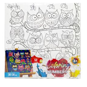 Розпис по номерах 31х31 CBN-01-03 Coloring by numbers розмальовка за номерами