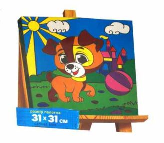 Розпис по номерах 31х31 CBN-01-05 Coloring by numbers розмальовка за номерами