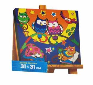 Розпис по номерах 31х31 CBN-01-08 Coloring by numbers розмальовка за номерами