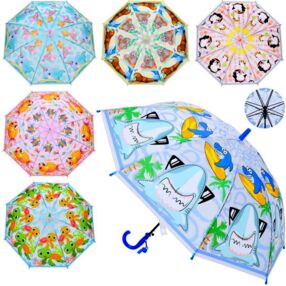 Парасолька дитяча тростина 61см + свисток MK 5231-1 кольори в асортименті