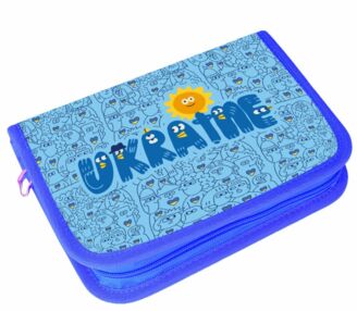 Пенал Leader 2 відворота Україна 21 х 13,5 х 4 см 931238 Пенал Leader 2 відворота Україна 21 х 13,5 х 4 см 931238