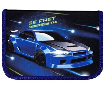 Пенал CLASS 1 відділення 2 відвороти на блискавці fast car 24207C Пенал CLASS 1 відділення 2 відвороти на блискавці fast car 24207C