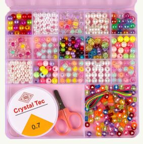 Набір для плетіння браслетів перли 17см MA-23-1181