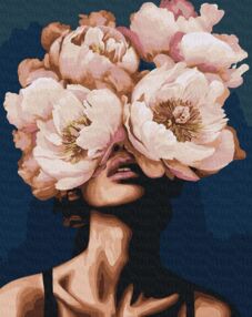 Розпис по номерах 40х50 КНО8417 Загадка півоній "Ідейка"