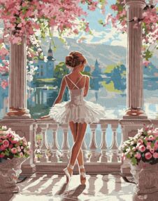 Розпис по номерах 40х50 КНО8441 Дивовижна балерина "Ідейка"