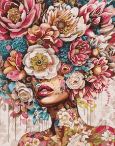 Розпис по номерах 40х50 КНО8446 Квітковий настрій "Ідейка"