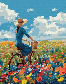 Розпис по номерах 40х50 КНО8454 Поїздка у квітах "Ідейка"