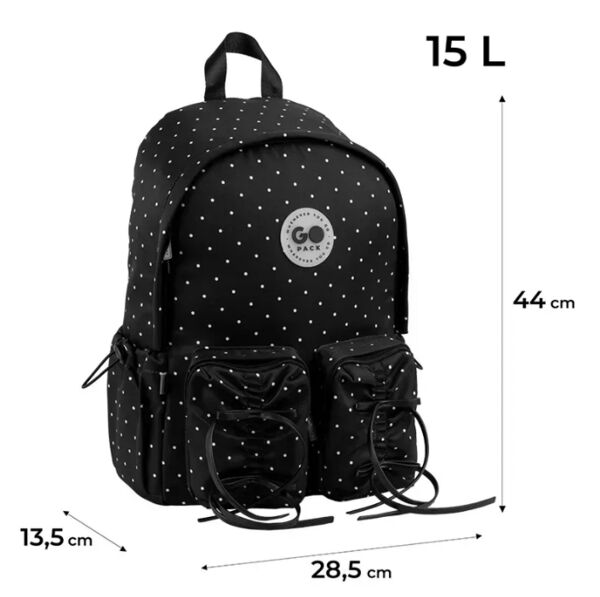 Рюкзак GoPack Education Teens 44х28,5х13,5 см чорний GO26-130L-3 Ціна (цена) 1 060.00грн. | придбати  купити (купить) Рюкзак GoPack Education Teens 44х28,5х13,5 см чорний GO26-130L-3 доставка по Украине, купить книгу, детские игрушки, компакт диски 1