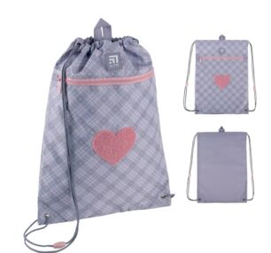 Сумка для взуття Kite К24-601М-23 Fluffy  heart з кишенею 46х33см