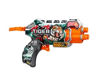 Іграшковий Пістолет механічний з барабаном та мякими набоями тигр 4 штуки ВН127