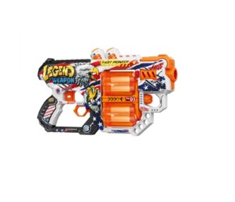 Пістолет механічний з подвійним барабаном та мякими набоями 12 штук ВН103