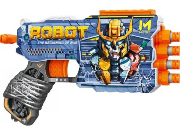 Іграшковий Пістолет механічний чотириствольний з мякими набоями робот 12 штук  ВН141 Ціна (цена) 266.90грн. | придбати  купити (купить) Іграшковий Пістолет механічний чотириствольний з мякими набоями робот 12 штук  ВН141 доставка по Украине, купить книгу, детские игрушки, компакт диски 1