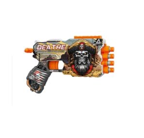 Іграшковий Пістолет механічний чотириствольний з мякими набоями смерть 12 штук ВН143