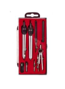 Готовальня 8 предметів червона підкладка 708С