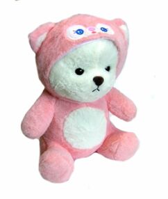 Ведмедик у костюмі Котика без наповнення 40см