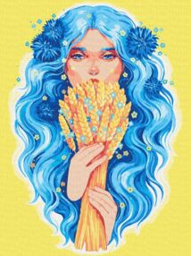 Розпис по номерах 30х40 КНО8309 Золото України "Ідейка"