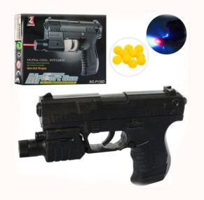 Пістолет на кульках 13,5 см світло лазер 138D