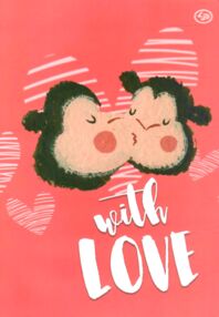 блокнот А5 40 аркушів with love four