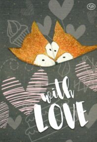 блокнот А6 40 аркушів with love three блокнот А6 40 аркушів with love three