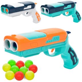 Пістолет 23 см стріляє кульками 10 штук 3 кольори YK-6803