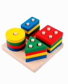 Гра деревяна Геометрика 16 штук MD 0818