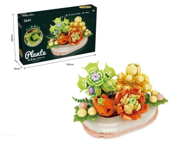 Конструктор квіти сукулент 331 деталь JK2721 Ціна (цена) 391.00грн. | придбати  купити (купить) Конструктор квіти сукулент 331 деталь JK2721 доставка по Украине, купить книгу, детские игрушки, компакт диски 1