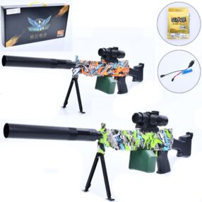 Автомат іграшковий на акумуляторі водяні кулі приціл USB 2 види 1088-2-3 Автомат іграшковий на акумуляторі водяні кулі приціл USB 2 види 1088-2-3