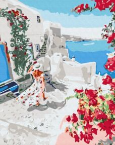 Розпис по номерах 40х50 BS34836 Квітуча Греція brushme Брашми