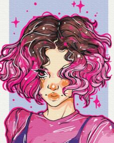 Розпис по номерах 40х50 BS53521 Яскраві локони brushme Брашми