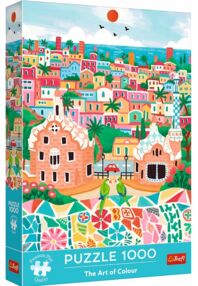 Пазли 1000 елементів Мистецтво кольору Барселона Іспанія Trefl 10894