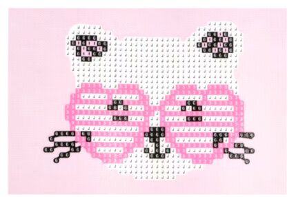 Алмазна мозаїка 10х15 YAB21184 Кошеня в окулярах "Strateg"