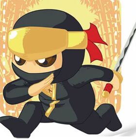 Розпис по номерах 30х30 ES-0863 Ніндзя з японським мечем "Strateg"