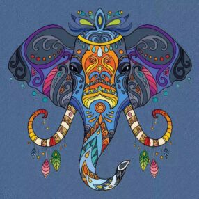 Розпис по номерах 30х30 JCEE36801 Слон азіатський "Strateg"