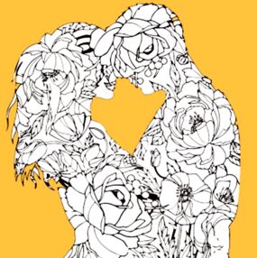 Розпис по номерах 30х30 JCEE37106 Квіткове кохання "Strateg"