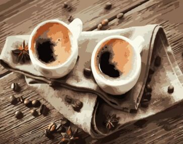 Розпис по номерах 40х50 DY282 Експресо для двох "Strateg"повтор