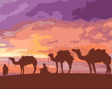 Розпис по номерах 40х50 DY373 Бедуїни Єгипту "Strateg"