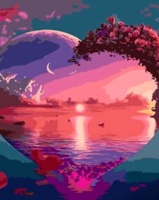 Розпис по номерах 40х50 GS942 Любовь до моря "Strateg"