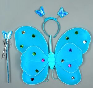 Набір карнавальний крила блакитний MA-23-661