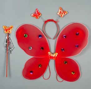 Набір карнавальний крила червоний MA-23-660