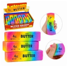 Антистрес сквіш Butter 14 см масло веселкове 712366